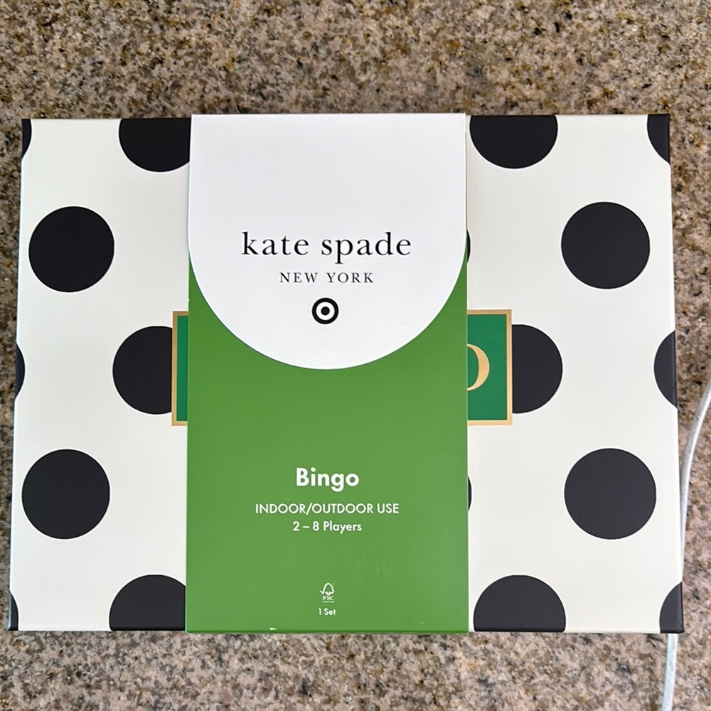 Kate Spade Polka Dot Bingo Set
